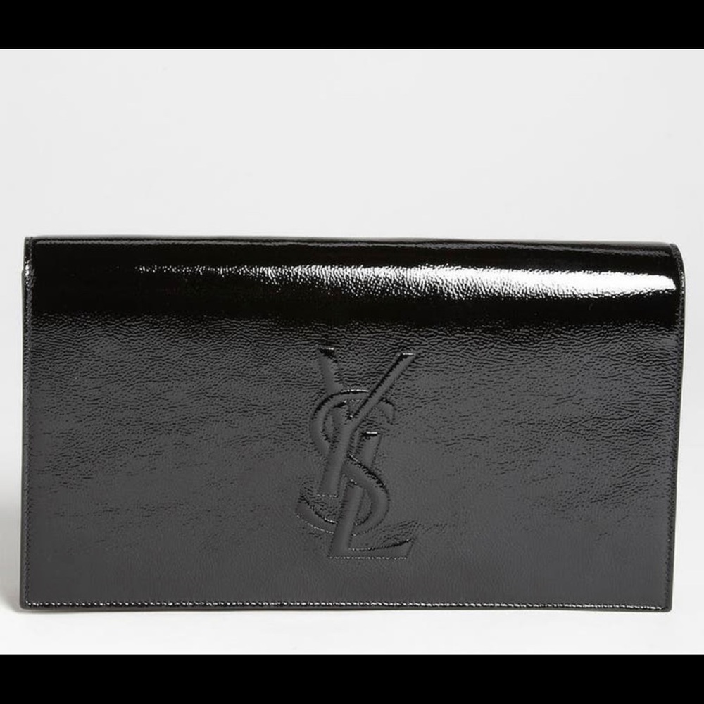 Belle De Jour Black Patent Leather clutch YSL